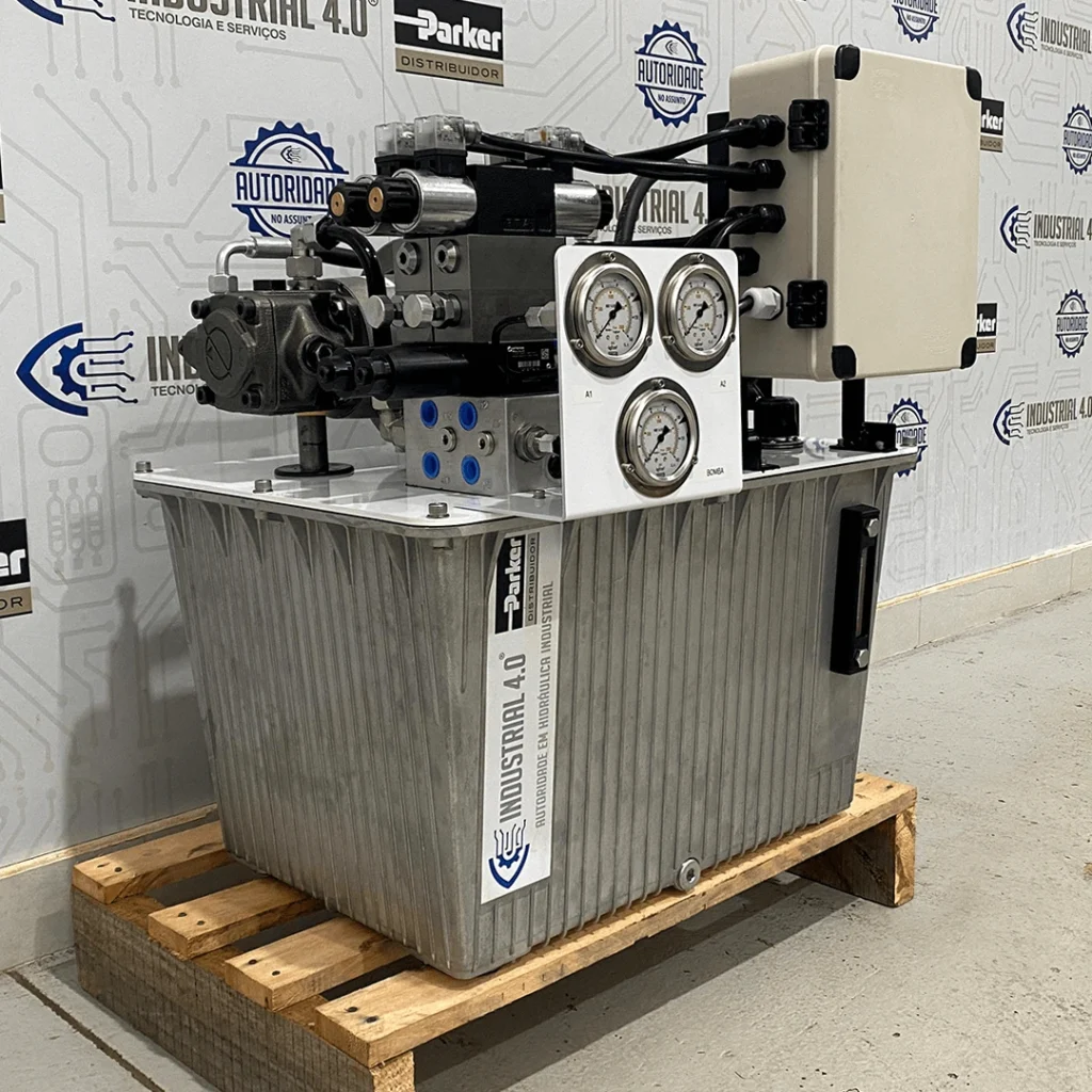 Unidade hidráulica para torno CNC