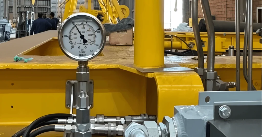 Teste hidrostático em tubulação