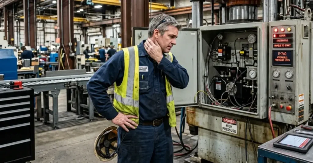 Por que equipamentos industriais quebram mais na sexta-feira